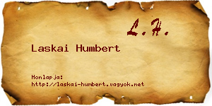 Laskai Humbert névjegykártya